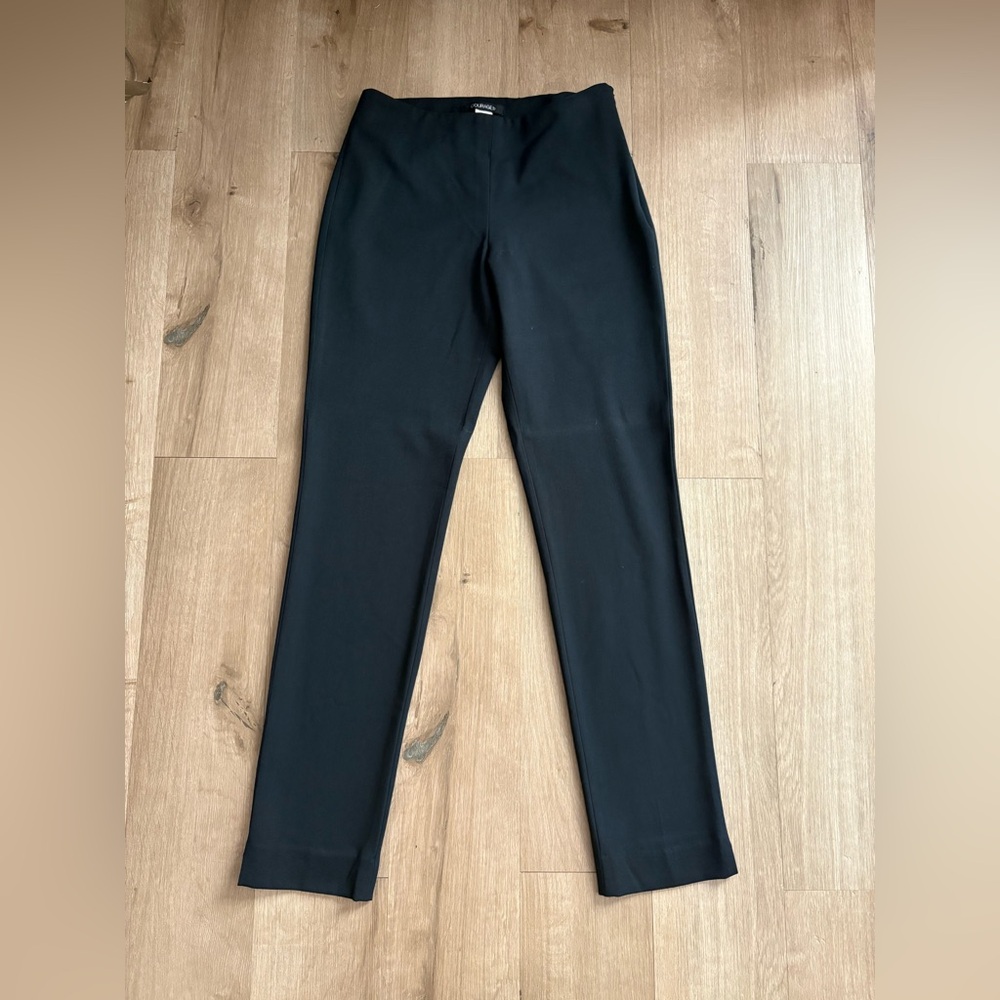 Women’s Courage.b Black Black Straight-leg Cotton Stretch Pants - Size 2